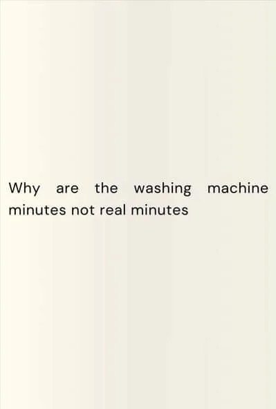 Washing machine minutes - meme