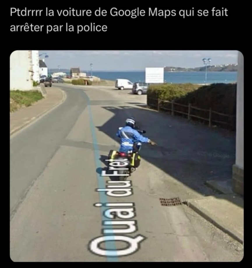 Google au poste - meme
