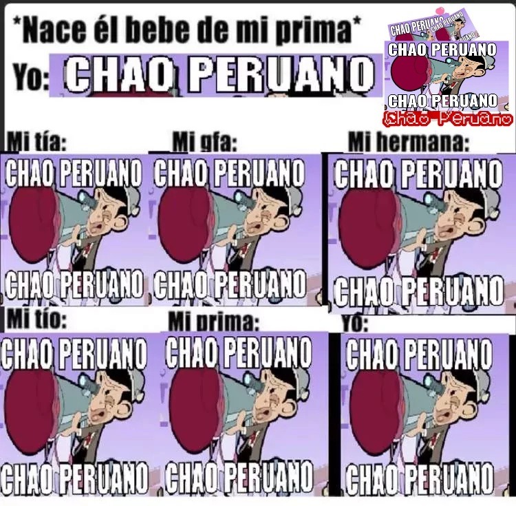 Chao Peruano - meme