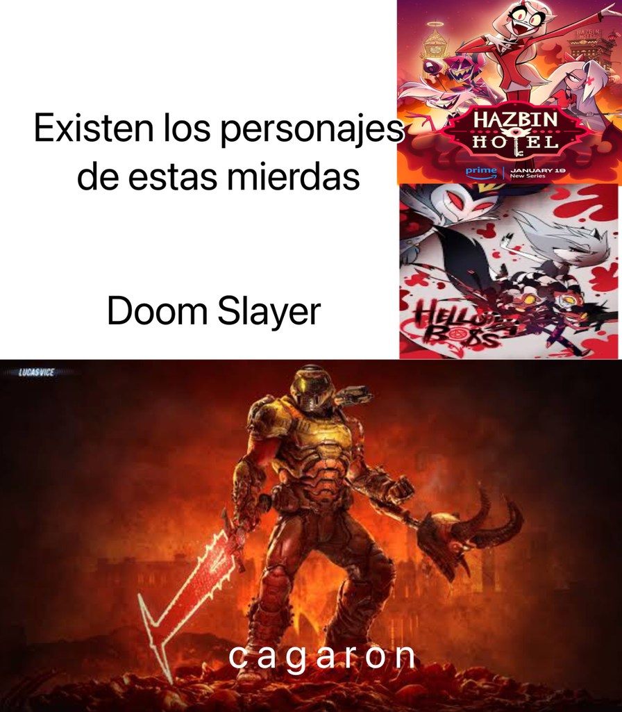 El título se fue a acompañar a Doom Slayer a matar demonios - meme