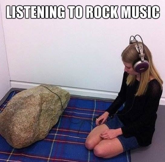 J'ecoute du rock! (Existe aussi en version Dwayne Johnson) - meme