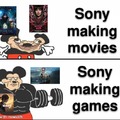 Sony movies vs video games