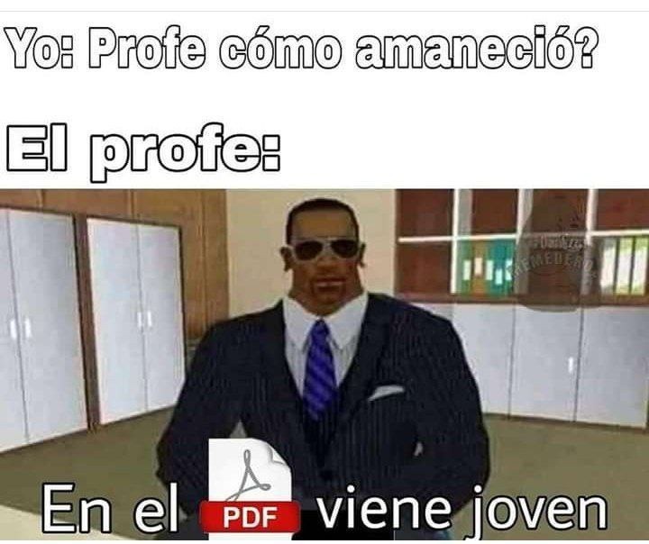En el PDF joven - meme