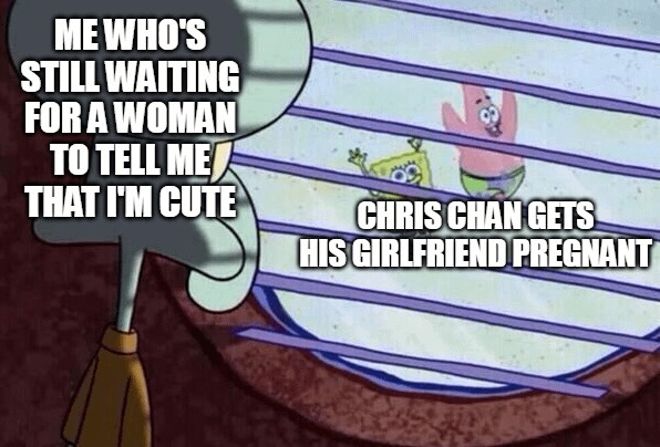 Chris Chan gets his gf pregnant meme