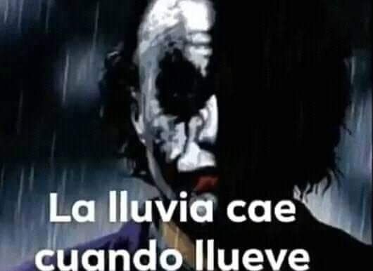 la llueve cae cuando lluvia - meme