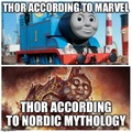 Marvel Thor vs Nordic Mythology Thor