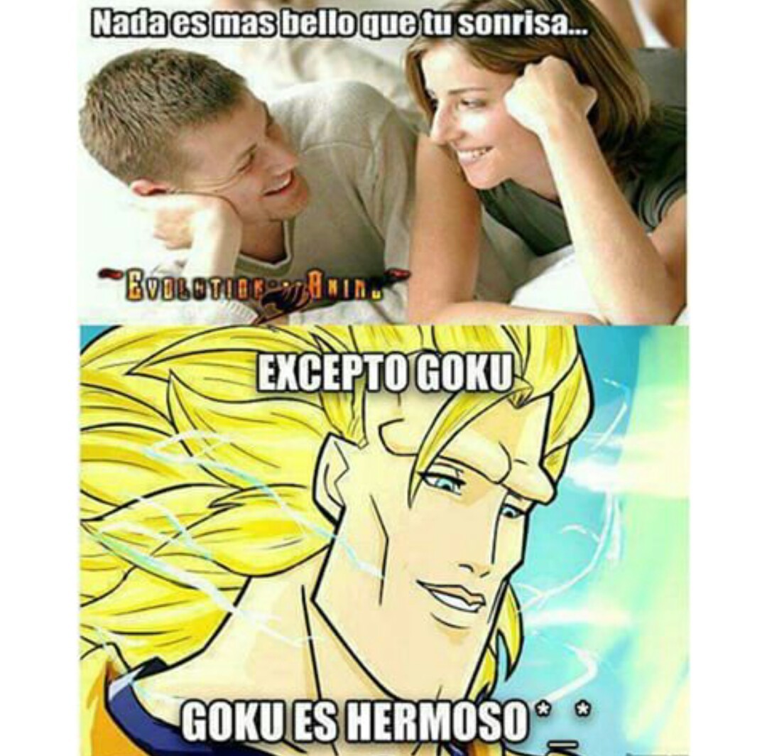 Goku es bellisimo :'D - meme