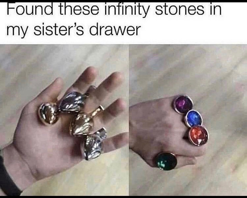 Infinity stones - meme