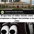 El que hizo el vídeo debe de tener unos huevos grandes para criticar al Islam en Youtube