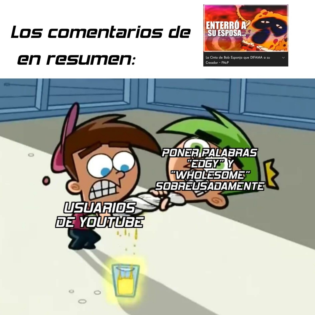 Los comentarios de ahi estan plagados de esas palabras quemadas a mas no poder - meme
