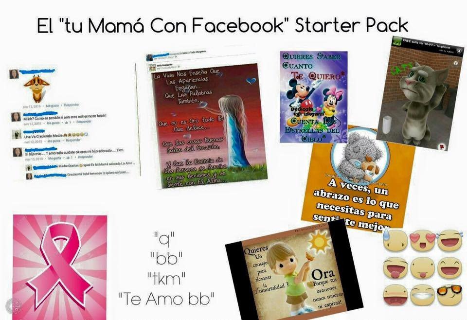 Mama con facebook - meme