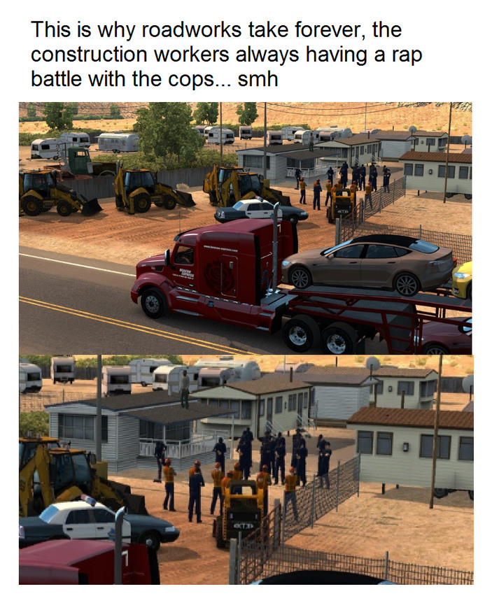 American truck simulator - meme