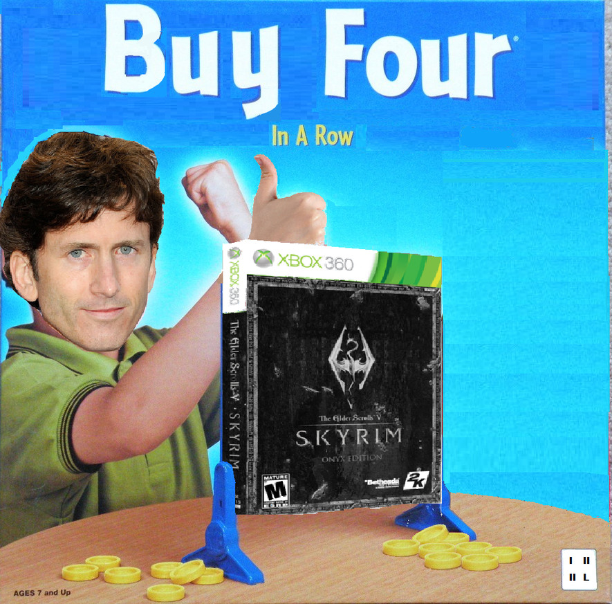 Introducing Skyrim for the connect four - meme