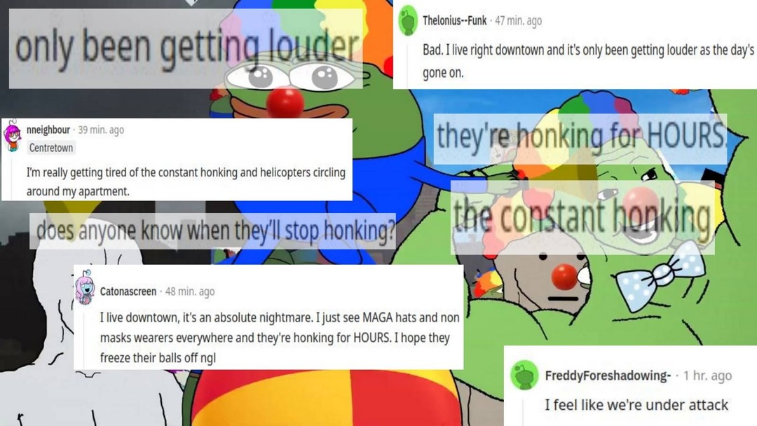 The honking will continue until clown world improves. - meme