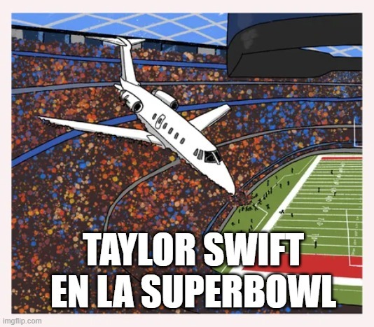Taylor Swift en la Superbowl - meme