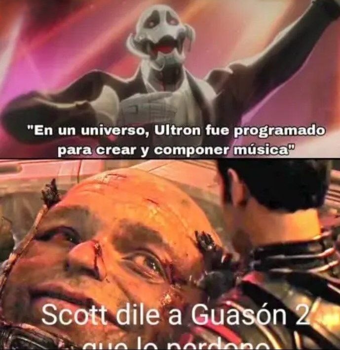 Hay un universo en el Ultron tiene un musical - meme