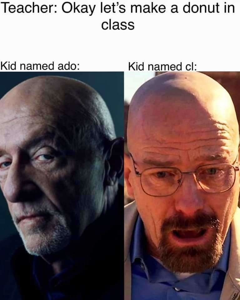 Poor Cl. Gotta do what teach says - meme