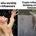 Crypto influencers Vs. Followers