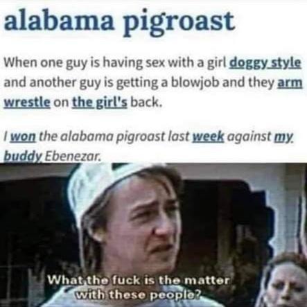 Alabama pigroast - meme