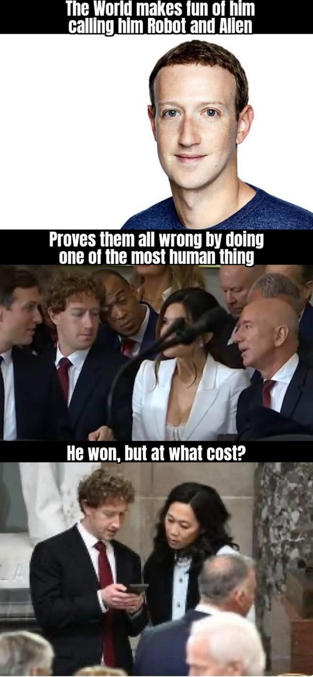 Mark Zuckerberg is human after all - meme