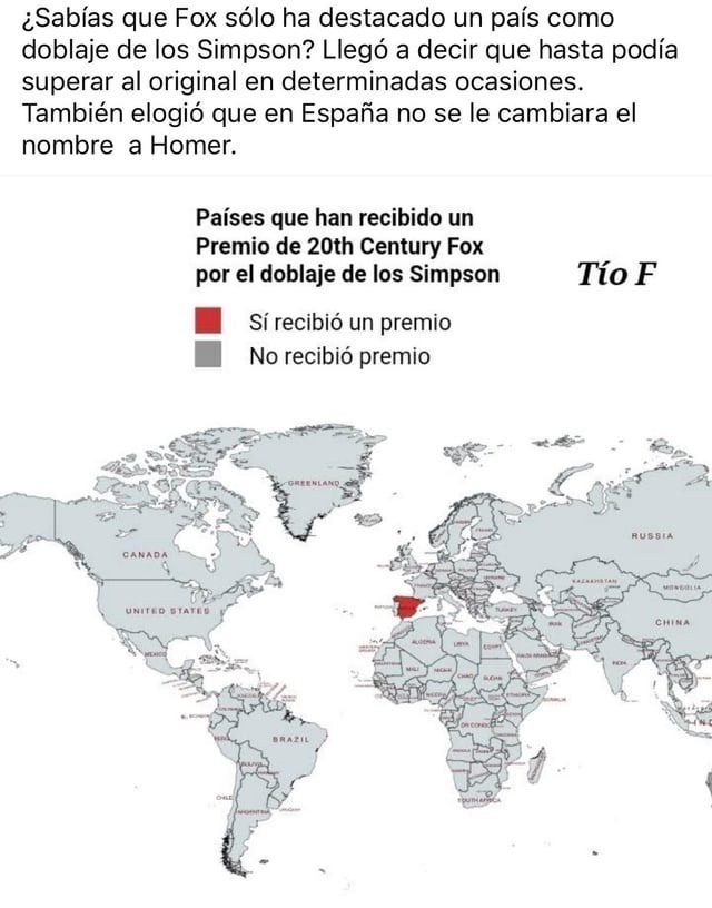 fox diciendo que el doblaje español de los simpson supera al original - meme