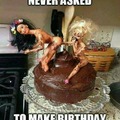 2 girls on one cake