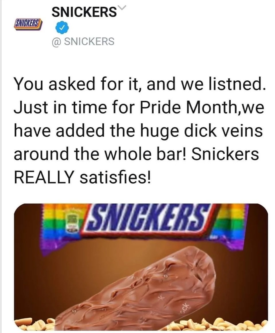 Thanks Snickers - meme