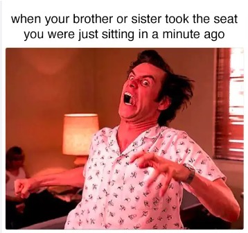 This is one of the annoying parts of having siblings lol - meme