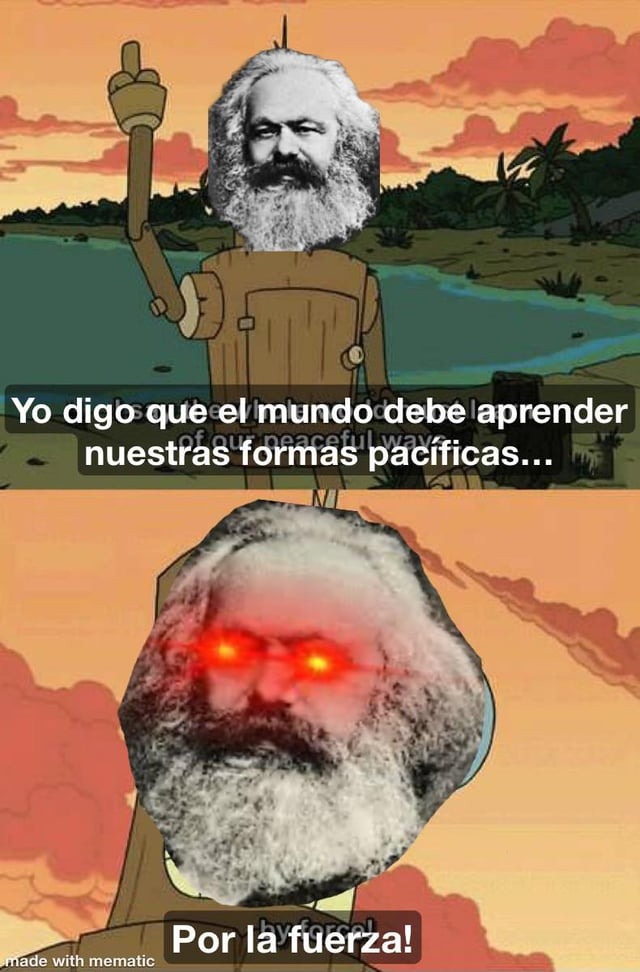Palabras de Karl Marx - meme