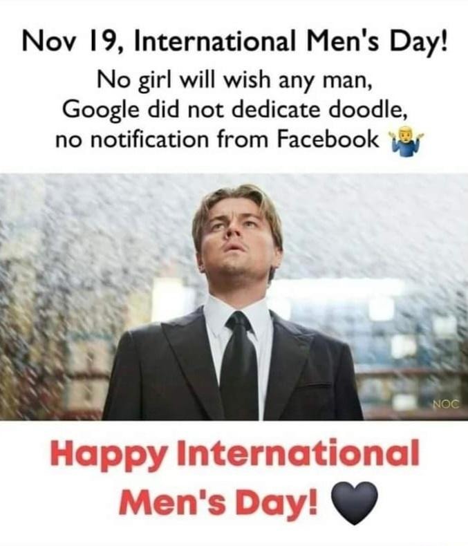 HAPPY INTERNATIONAL MAN DAY - meme
