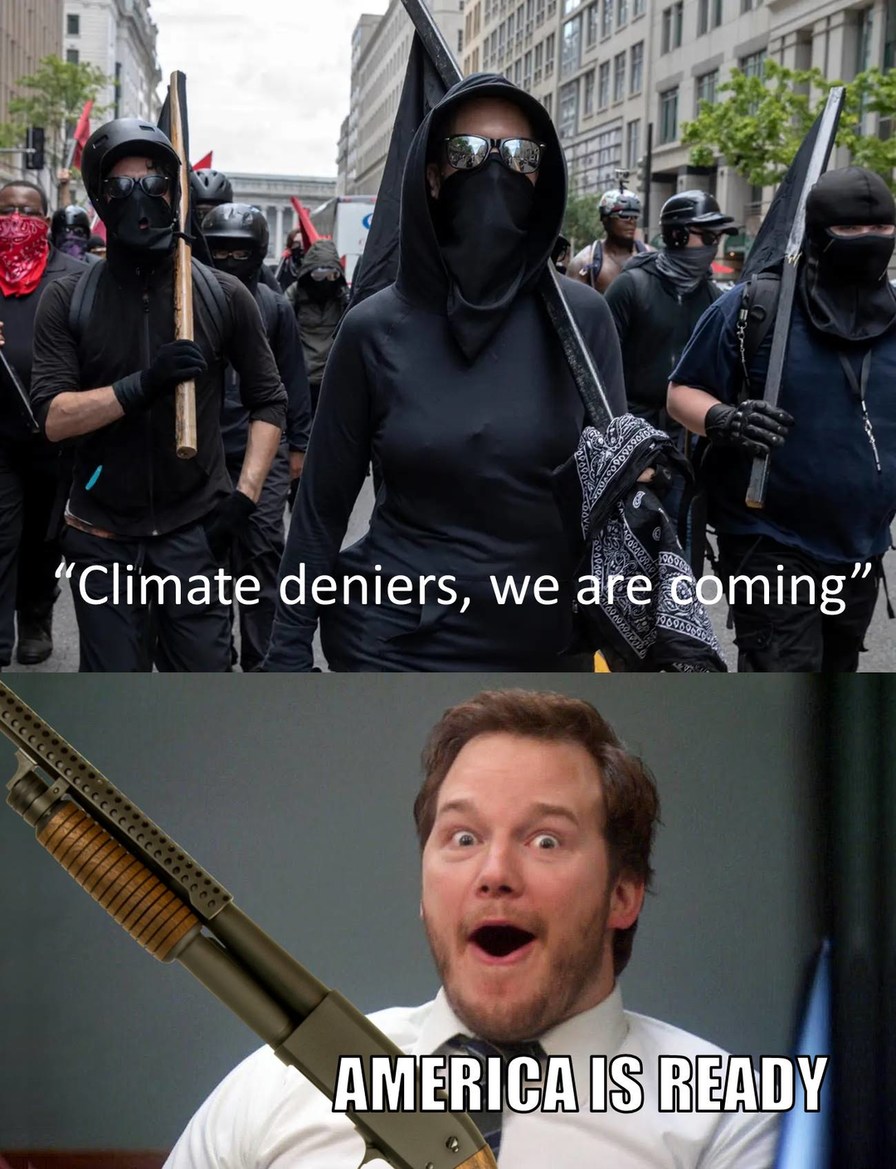 Climate activism coming to America - meme