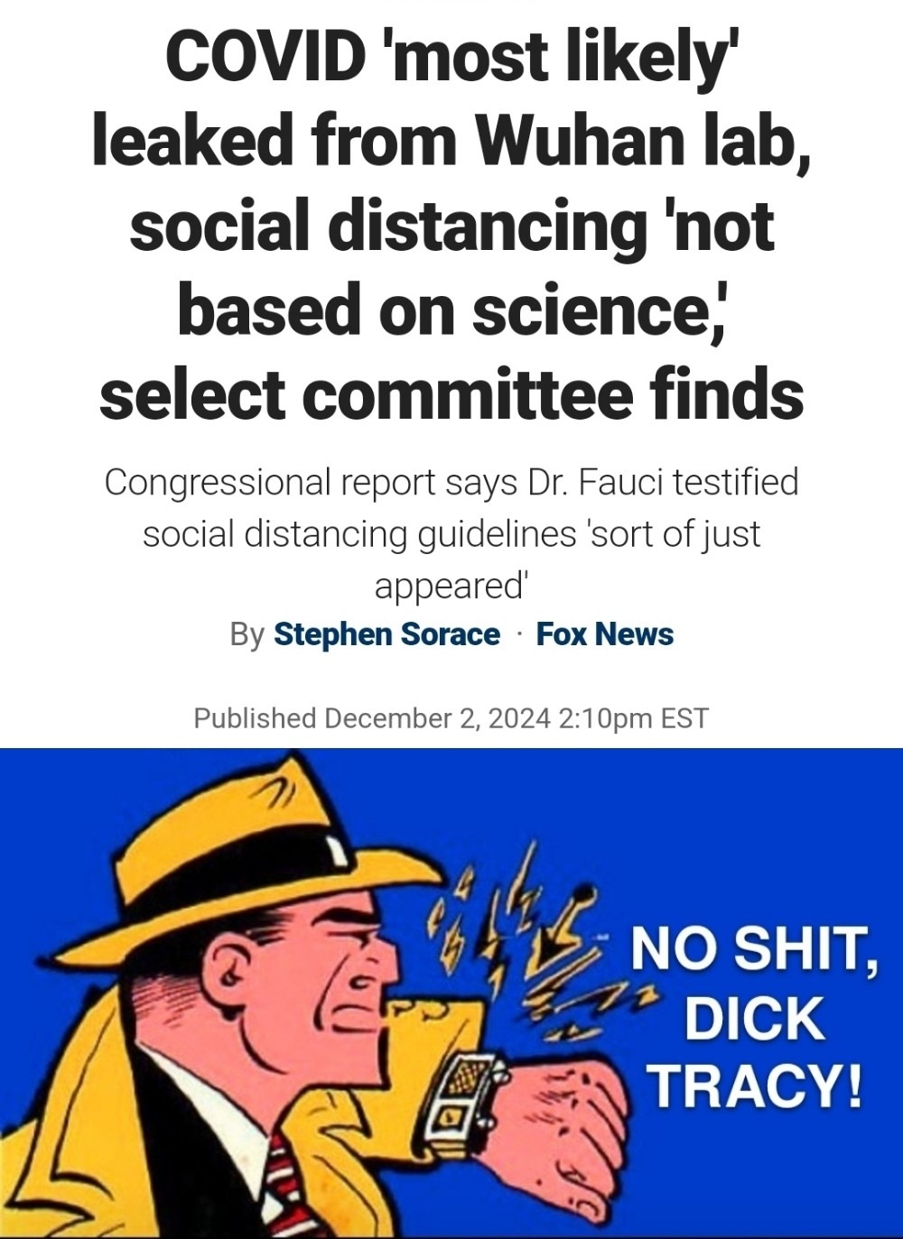 We already knew this - meme