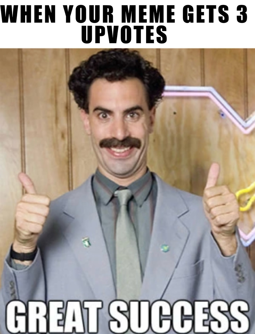 No greater success in life - meme