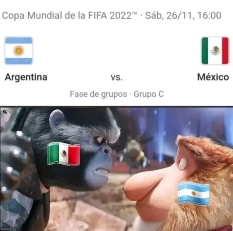 Argentina vs México - meme