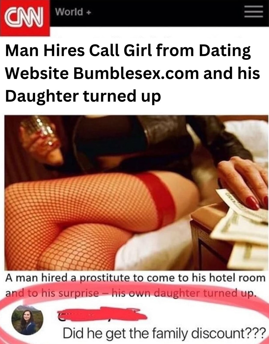 Man hires prostiute - meme