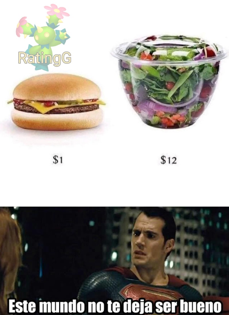 Ser vegano esta caro - meme