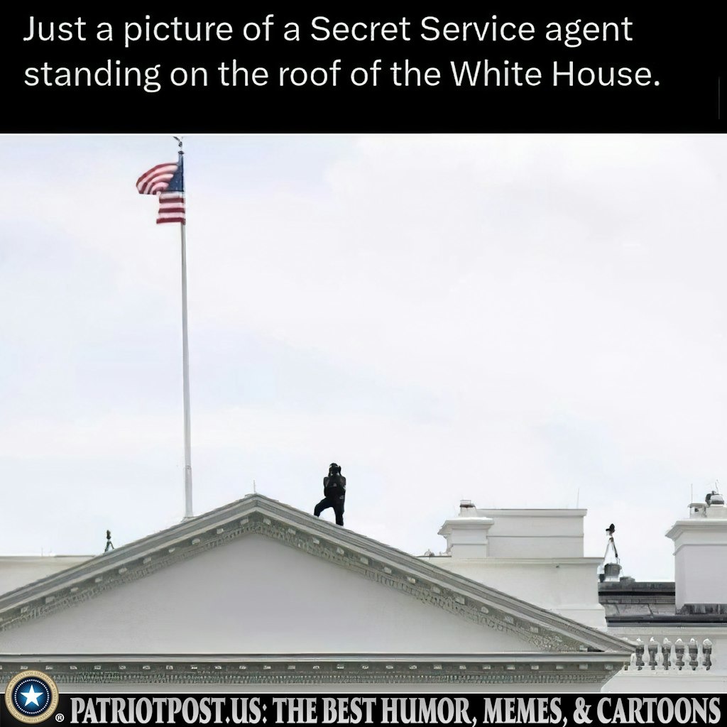 White House roof meme.