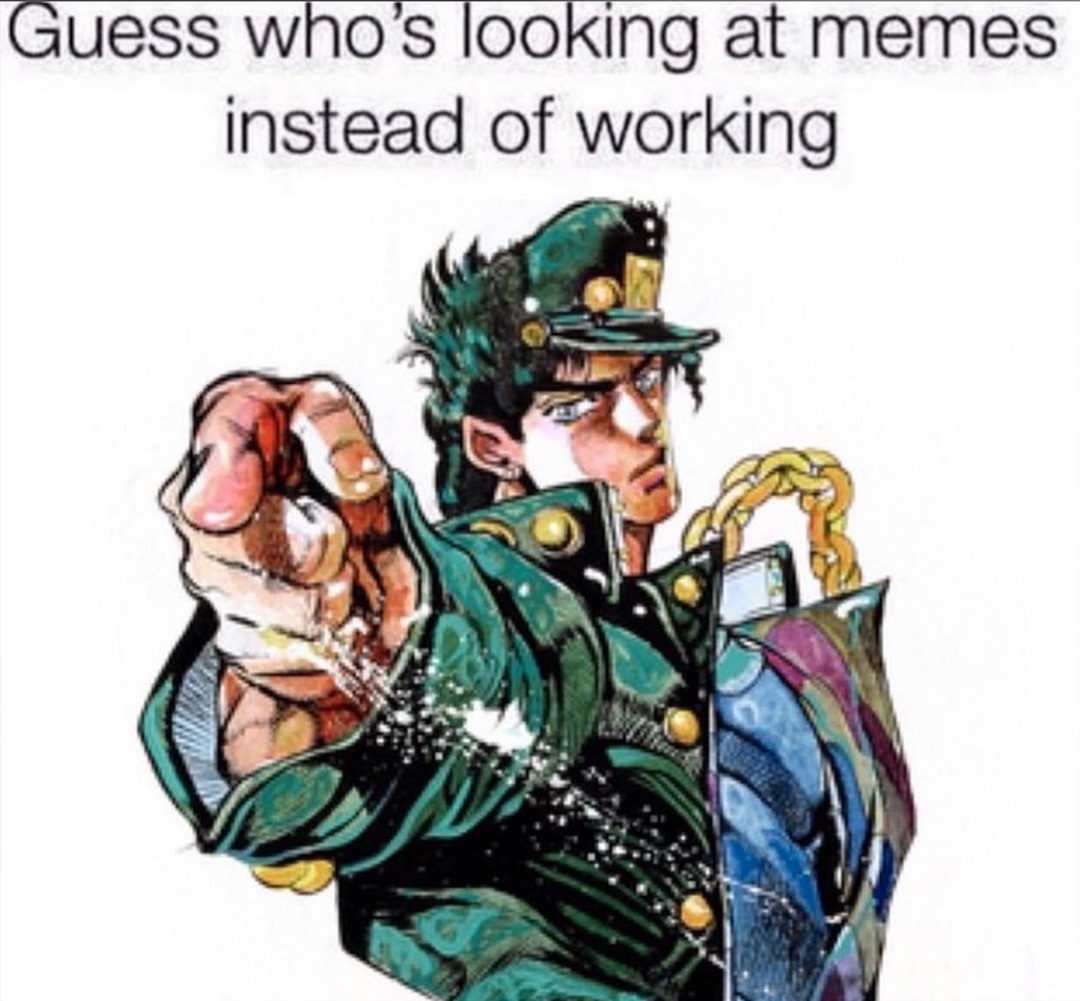 jojo bizarre adventure meme