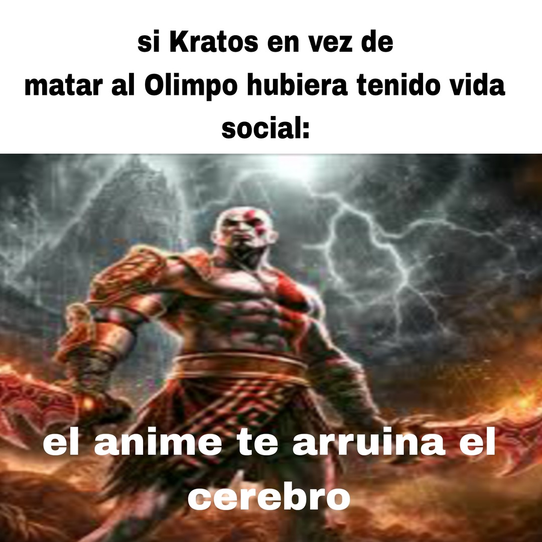 Igual Kratos es god - meme