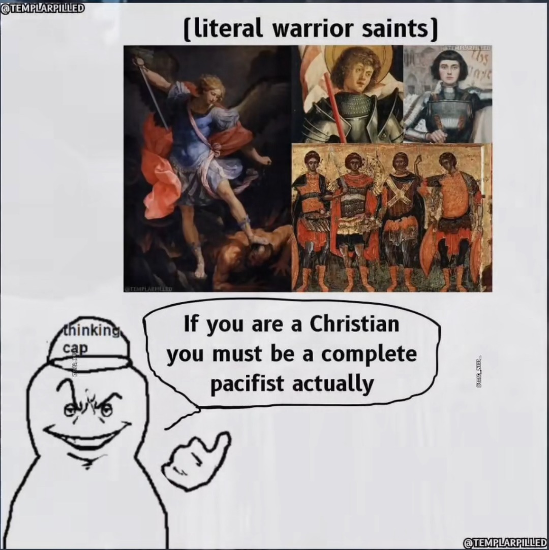 The kingdom of heaven suffers violence, and the violent take it by force - meme