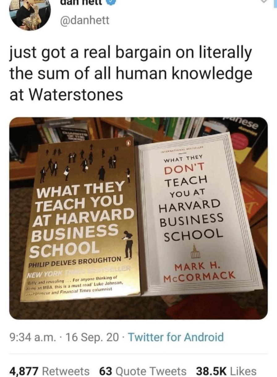 The sum of all human knowledge - meme