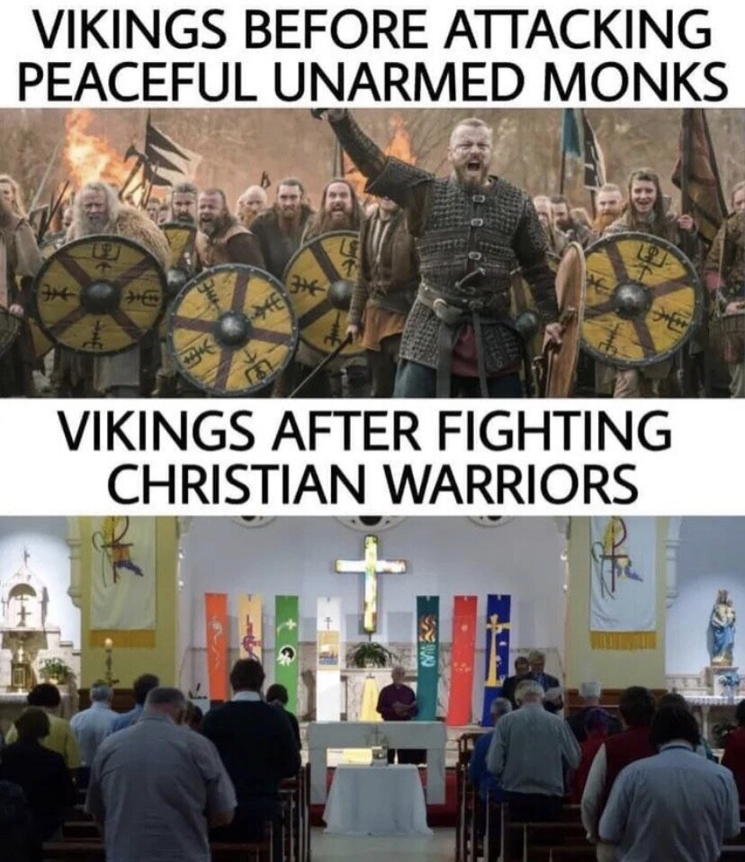 Fuck vikings - meme