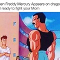 When Freddy Mercury appears on Dragon Ball ready to fight your mom