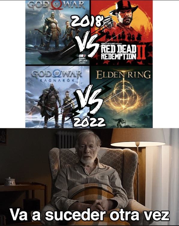 Este año God of War vs Elden ring - meme