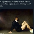 Descartes full portrait with AI