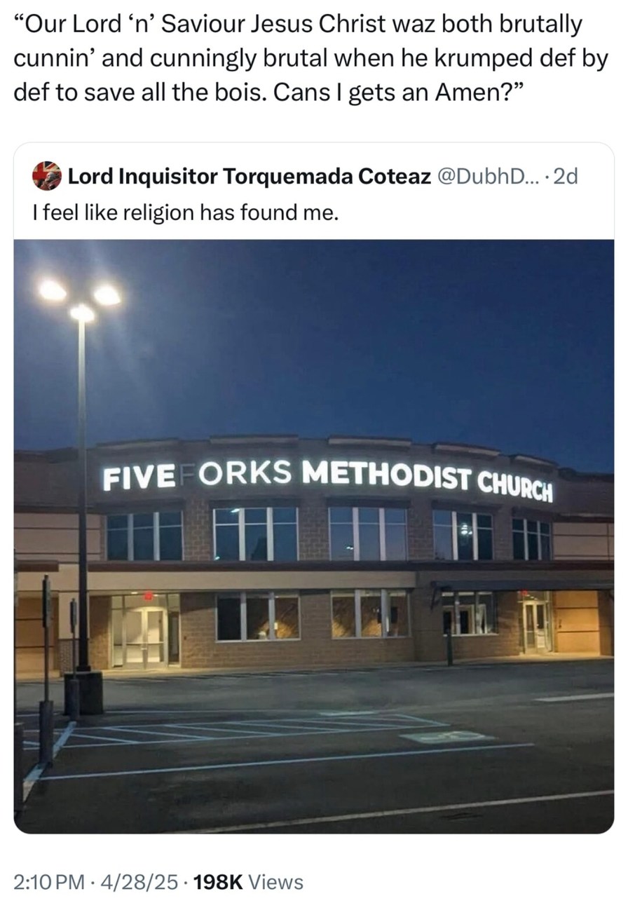 Jesus krumped death itself and I’m just sitting here stunned - meme