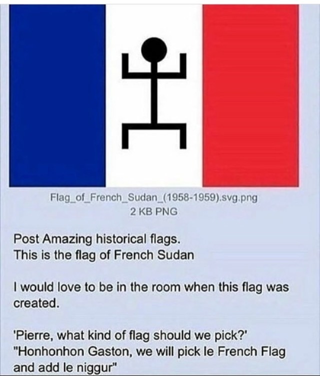 French flag without the l - meme