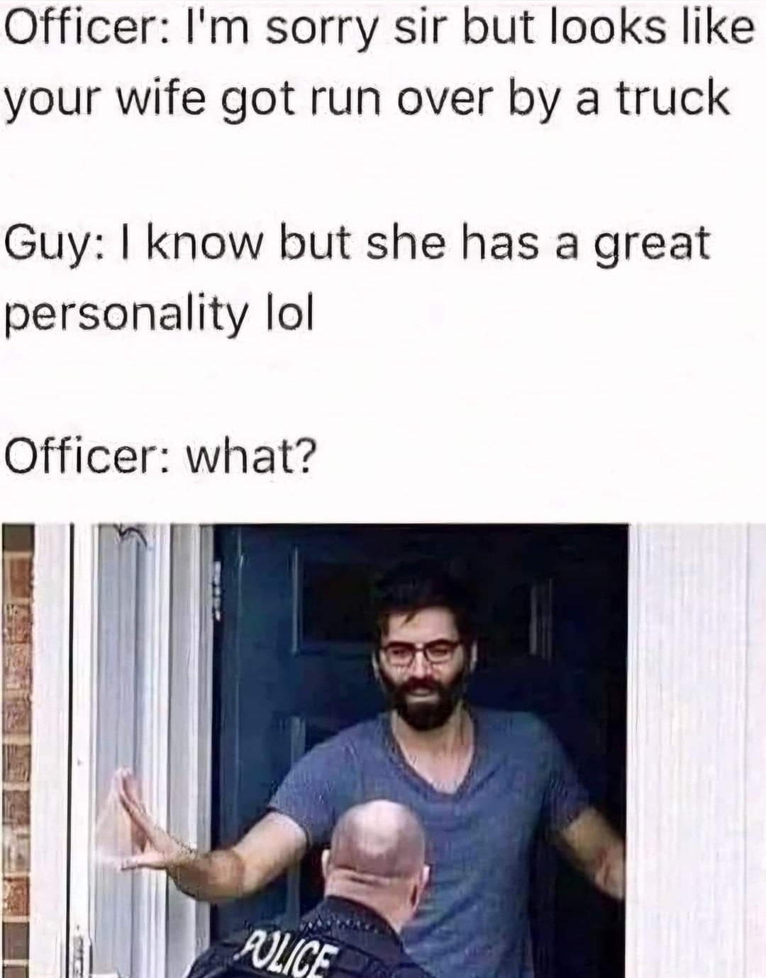 There was no need for the lol ffs - meme