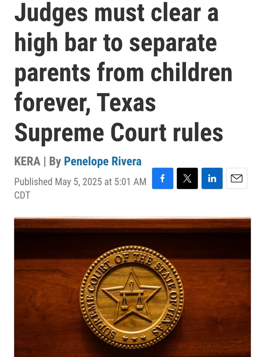 Texas Supreme Court just made custody rulings way harder - meme