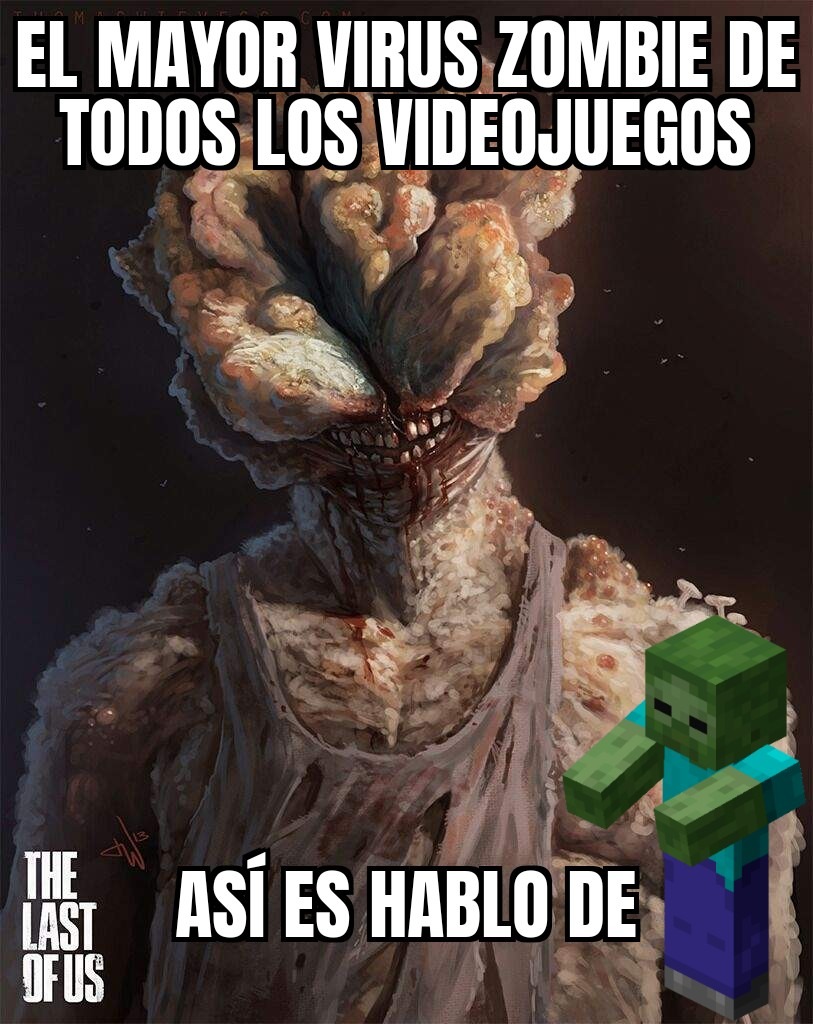 El mayor virus zombie - meme